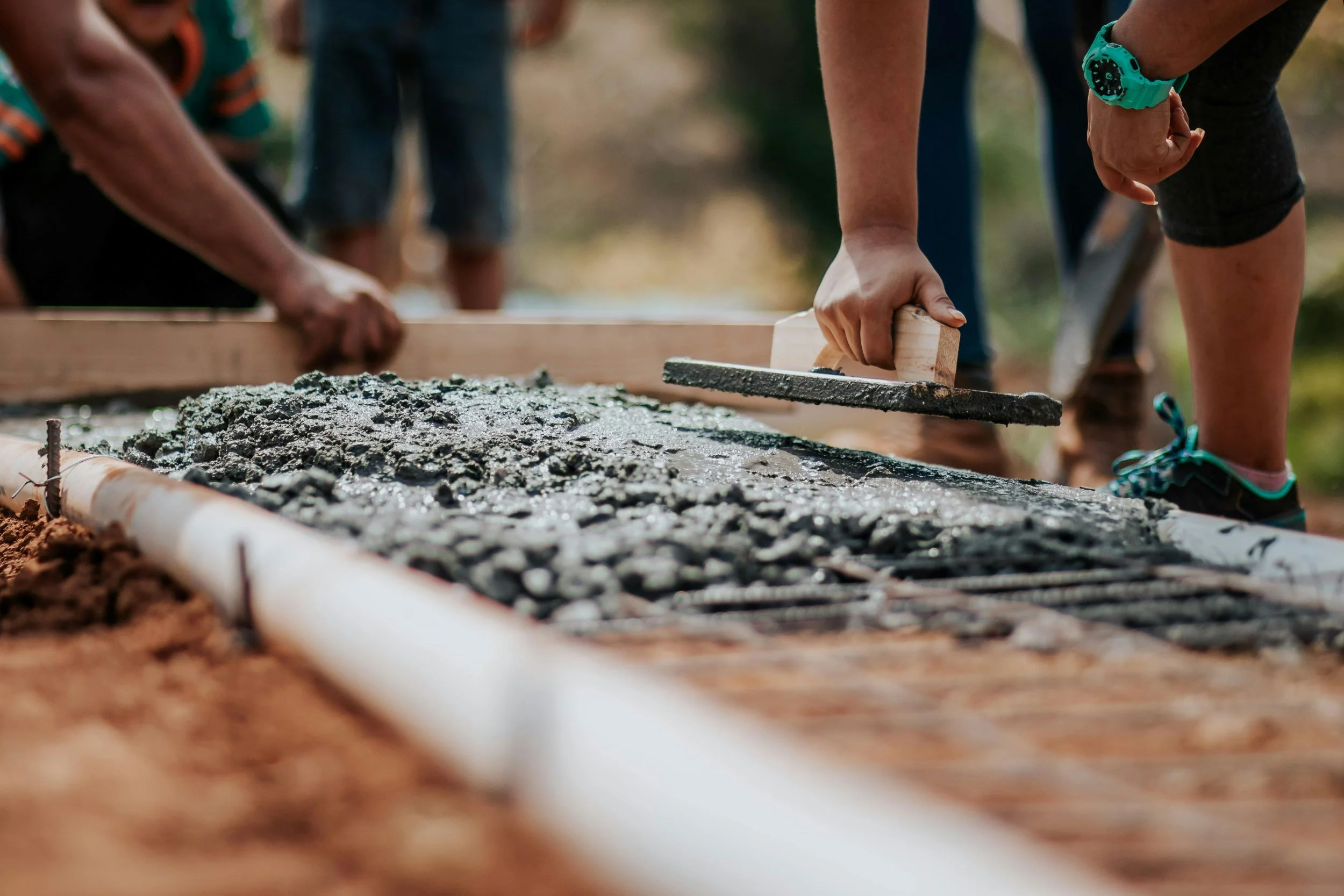 Travaux de coulage de béton pour fondations